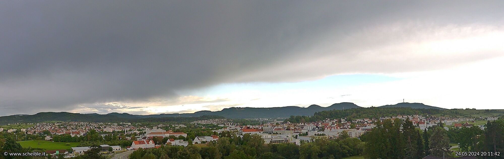 Webcam Stadt Balingen - Blick auf die Innenstadt und den Kirchturm
