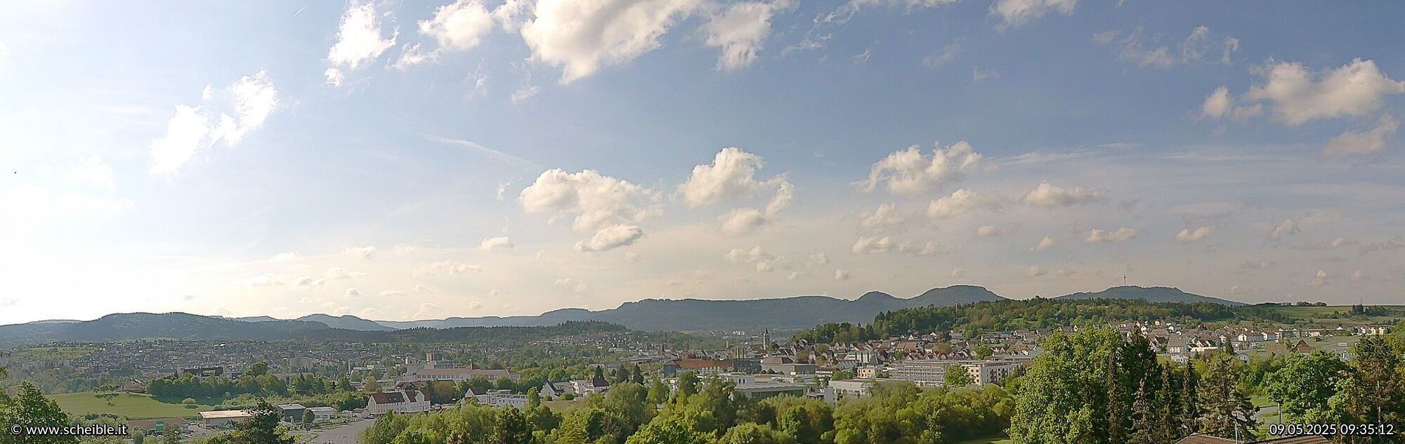 Webcam Stadt Balingen - Blick auf die Innenstadt und den Kirchturm