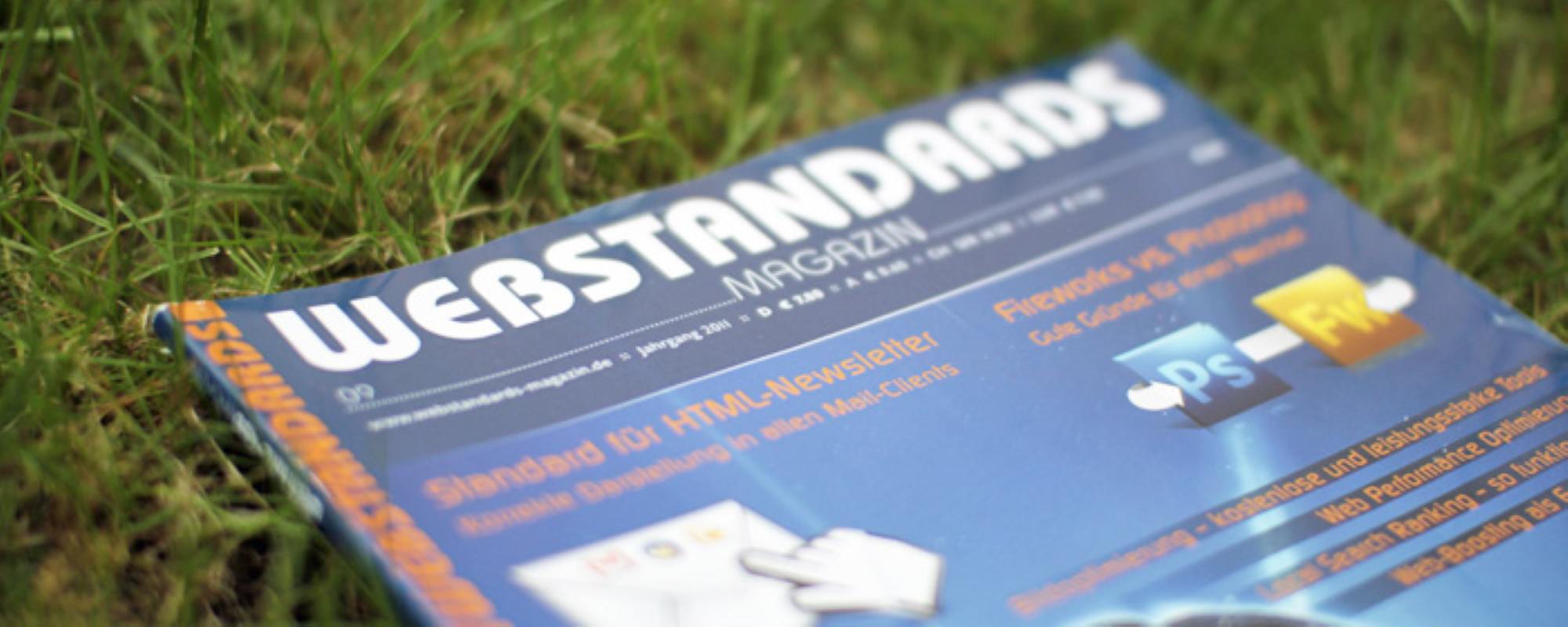 Aktuelle Ausgabe der Zeitschrift für Webstandards