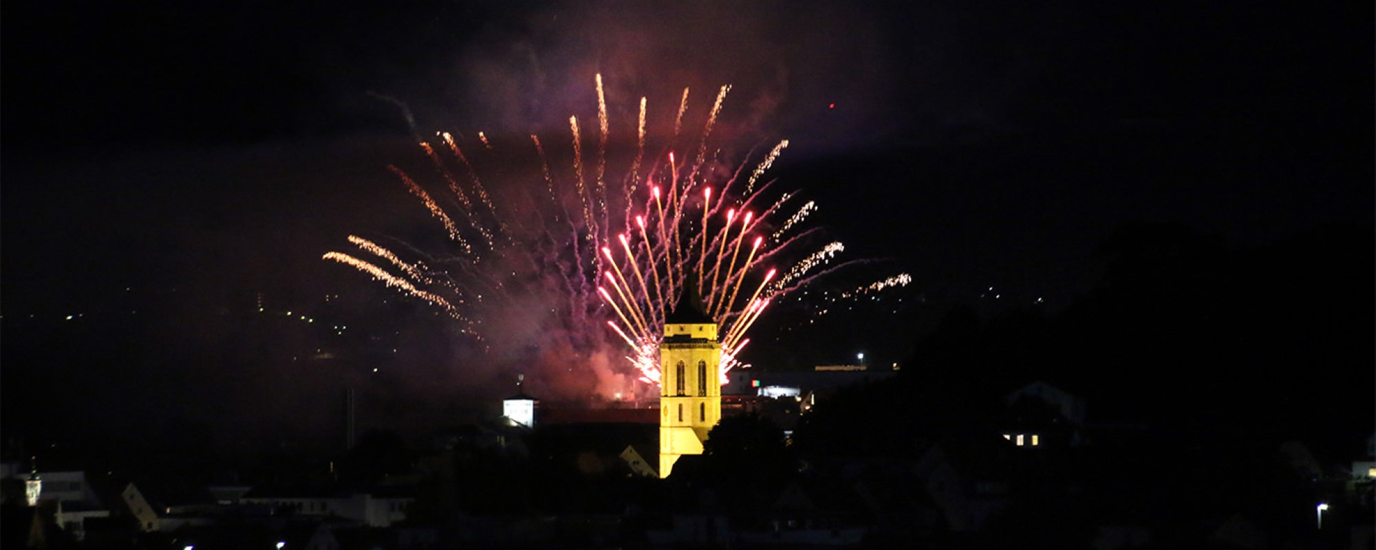 Feuerwerk in Balingen an Silvester