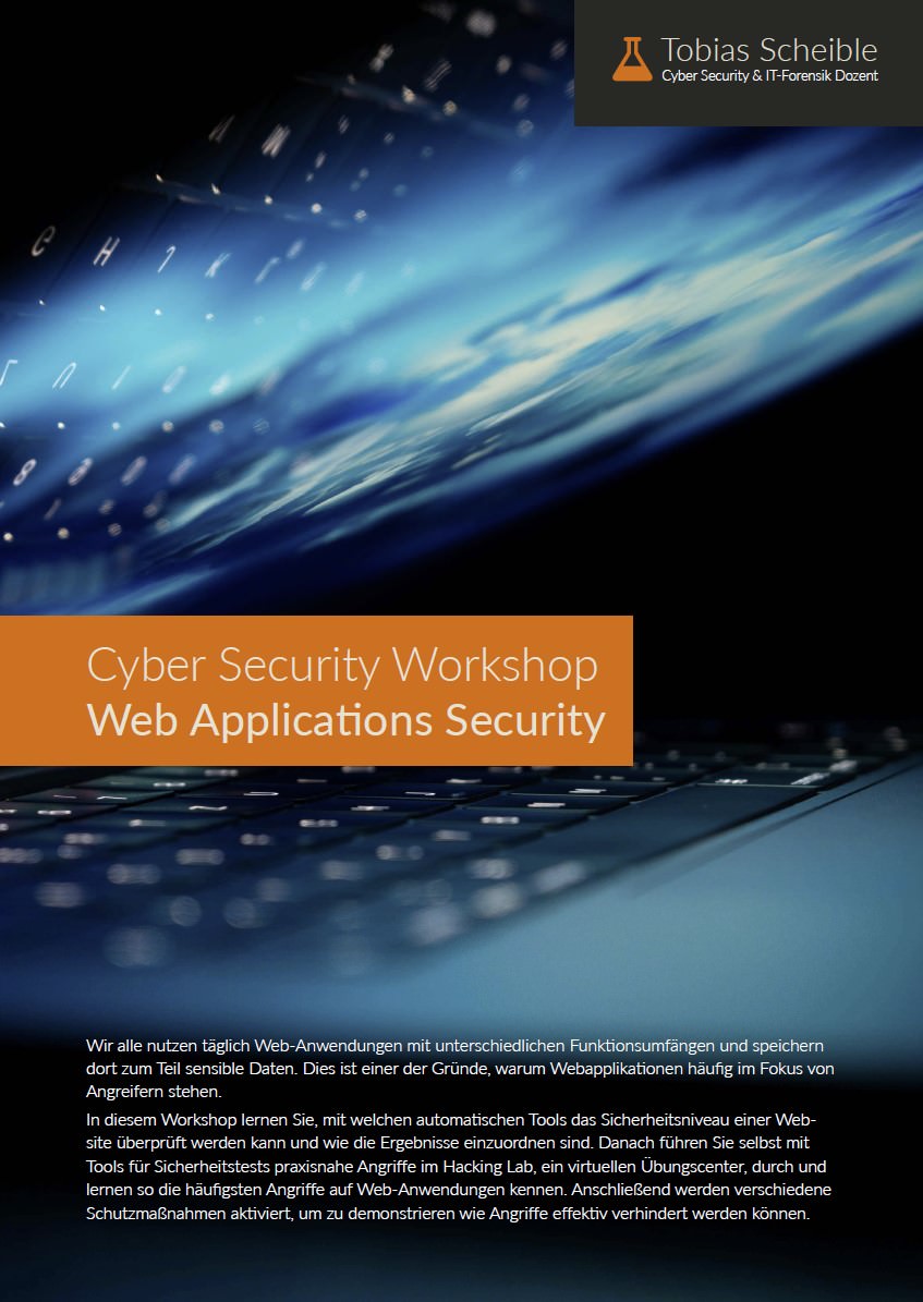 Web Application Security – Cyber Security Workshop