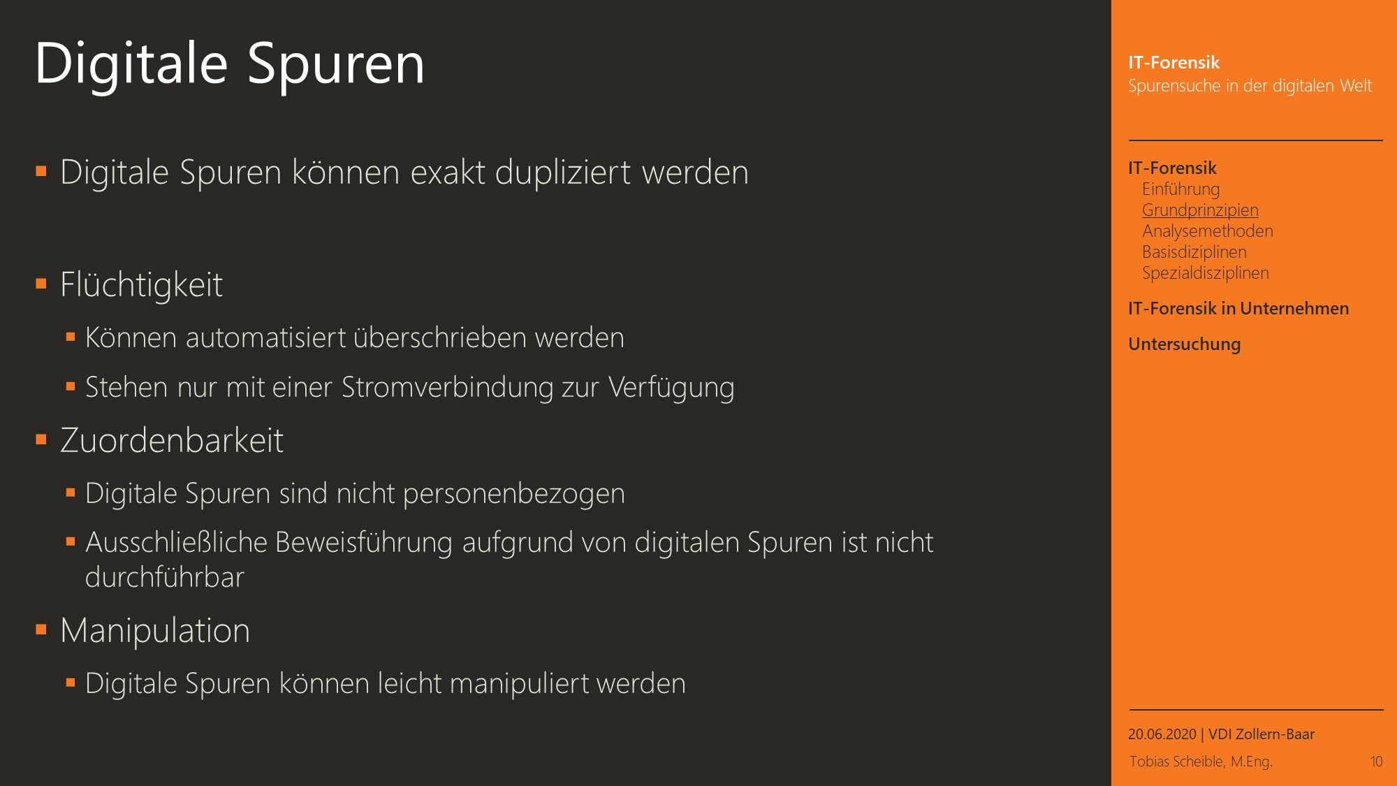 Spurensuche in der digitalen Welt - Tobias Scheible
