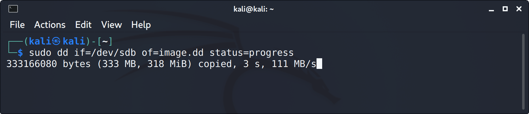 Kali Linux - dd Tool